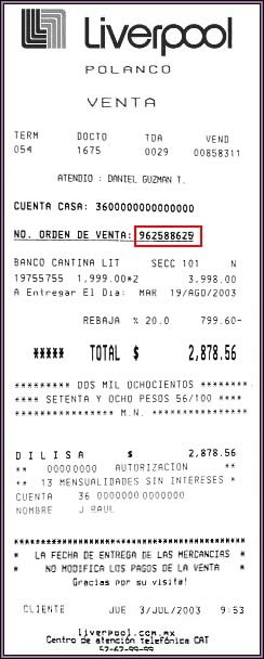 orden de venta